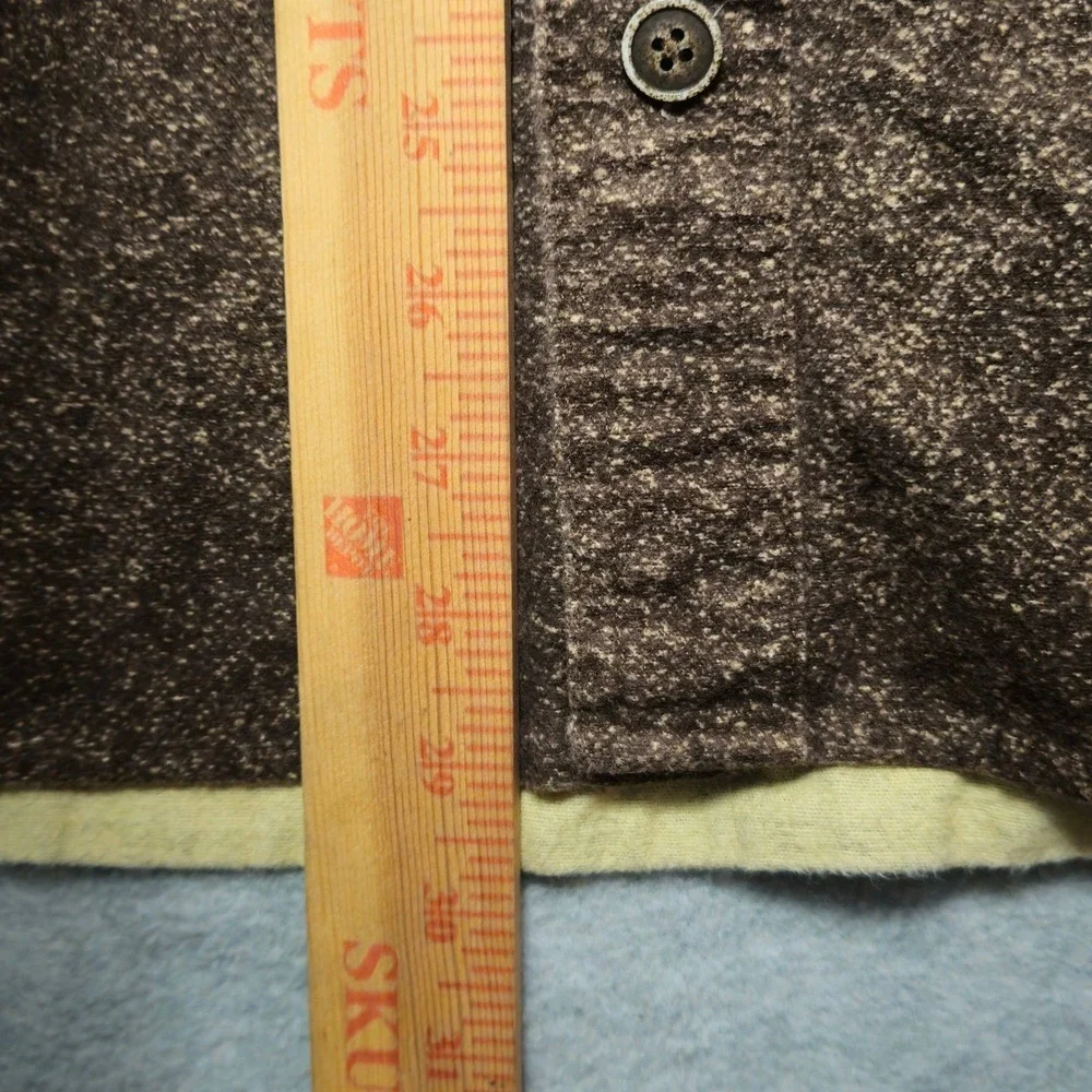 Freedom Foundry Mens XXL Brown Fleece Lined Heavyweight Flannel‎ Shirt Jacket